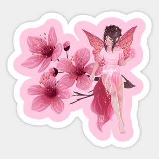 Cherry Blossom Fairy Sticker